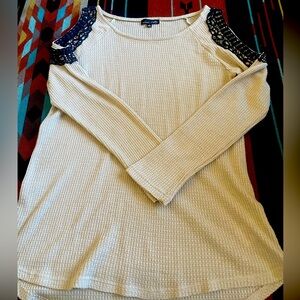 Cold Shoulder Long Sleeve Top